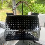 Arcadia top handle patent leather satchel Black Photo 1