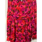 For Love & Lemons  Lauren Long Sleeve Mini Dress Red Pink Florals Size XS NWT Photo 11