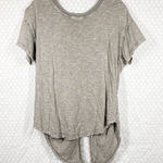 Anthropologie Pilcro Green Space Dye Tie Back Short Sleeve Top Photo 0