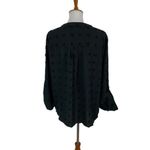 Blooming Jelly ‎ Black Blouse XXL Long Sleeve Flowy Boho Chic Photo 3