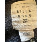 Billabong  Dark Charcoal Gray Pink Yellow Name Logo Graphic Sweatshirt S Photo 3