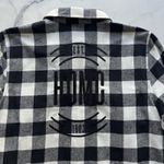 Harley Davidson rustic flannel paid shirt Size M Embroidered western cabin core Black Size M Photo 7