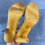 Famolare Vintage Wavy Sole Platform Shoes Wedges Sandals 70s Size 7.5 M FLAWED Brown Photo 9