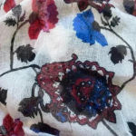 Cotton On  floral scarf with fringe bottoms Photo 3