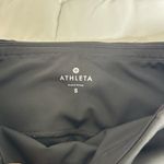 Athleta Leggings Pants Womens Small Black Gray Floral Acitvewear Stretch Yoga Photo 2