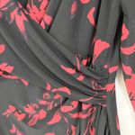 Ralph Lauren  LRL Womens Dress 14 Red Dark Floral Cocktail‎ Evening Party Photo 2