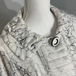 Chic White Patterned Pea Coat Photo 8