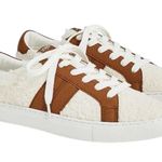 J.Crew  Striped White Sherpa Road Trip Sneakers Womens Photo 0
