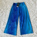 Terez  Women’s Balayage Wide-Leg Pants in sparking sea blue size Small Photo 1