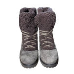 UGG  Fraser Exposed Fur Stout Water-resistant Leather Combat Boots Size 7.5 Women Photo 6