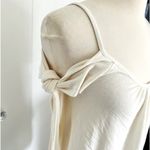 Free People  Ivory White Boho Cold Shoulder Top Photo 6