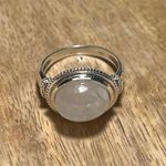 Sterling Silver NWOT Moonstone 925  Roped Ring Photo 3