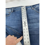 Terra & Sky Womans New  Cropped Blue Jeans 22 W Distressed Tummy Panel Photo 6