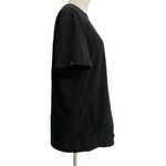 Jaanuu  Size Medium Black Short Sleeve Scrub Top Uniform Nurse Doctor Healthcare Photo 1