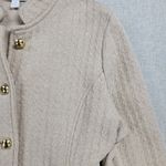 Charter Club Womens Jacket Size Petite Medium Knit Boucle Belted Gold Buttons Photo 5