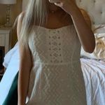 Forever 21 White Eyelet Mini Dress Photo 0