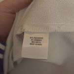 FLAW Elegant White Blouse with Sheer Sleeves pearl sparkles Size M Photo 9