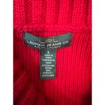 Ralph Lauren Lauren Red Shawl Collar Button Accent Knit Sweater Size S Photo 2