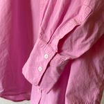 ZARA  cute bubblegum pink oversized poplin button down shirt Photo 7