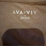 Ava & Viv Ava &‎ Viv Short Sleeve V Neck Tee Shirt in Mouse Gray Sz 1X Plus Basic Photo 2