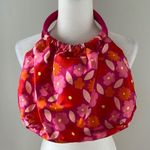 Pink and Orange Floral Cotton Tote Photo 0