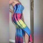 Heart & Hips  Bodycon Tie-Dye Maxi Tube Dress Size Large Photo 2