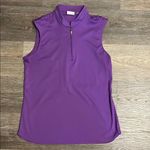 Greg Norman Purple 2Below Sleeveless Golf Athletic 1/4 zip Tank Top Size L Photo 0