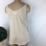Decree  Tan & Gold Sequins Embellished Tank Top M Photo 5