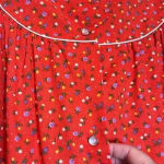 Vintage Helen Of Troy House Coat Mumu Red Size M‎ Excellent Condition pockets Size M Photo 2