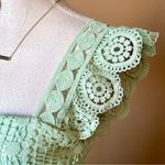 LENA | Green Trumpet Lace Fly Away With Me Maxi Dress Sz M Size M Photo 5