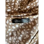 PRETTYGARDEN  Brown and White Patterned Romper Photo 4