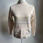 Woolovers 100% Organic Cotton High Neck Guernsey Jumper Roll Neck Knit Sweater Photo 1