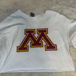 University of Minnesota Cropped Shirt White Photo 0