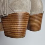 Rebecca Minkoff GRAY SUEDE LEATHER FRINGE ANKLE BOOTIES 8M Photo 8