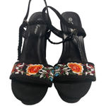 FOREVER Women’s Embroidered Floral Wedge Heels Multicolor Sz8.5‎ SEE DESCRIPTION Black Size 8.5 Photo 0