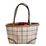 Coach Peyton Small Tattersall Plaid Tote F48586 Purse Photo 1