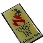 Atlanta 1996 Summer Olympic Games 100 Year Anniversary Tie Tack Pin Torch Flame Photo 0