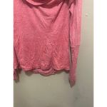 HY Hannah Red Cowl Neck Long Sleeve Top Women's Size M Ruched Back Red Size M Photo 3