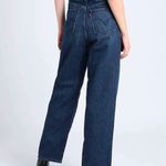 Wellthread High Loose Jeans. Levi's Blue Flare Wide Leg Jeans Modern Fit Photo 2