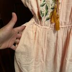 NWT Chasing Unicorns Rose Garden Cotton Embroidered Mini Dress Generous Fit Pink Size M Photo 6