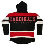 NFL Team Apparel NFL Arizona Cardinals Women's Long Sleeve Hoodie in Black, Large Photo 2