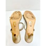 Zigi Soho ‎ Sandals Womens Size 8.5 Gold Embellished Slip On Heels Photo 8