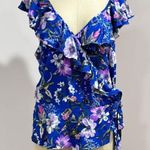 Sofia Vergara Sofia Jeans by  Women’s Cap Sleeve Ruffle Peplum Wrap Top Size XL Photo 1