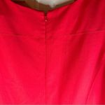 Jones New York Career Dress Size 18 Drop Waist Sleeveless Fitted Cherry Red Photo 6
