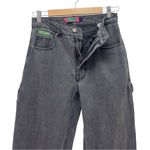 Empyre Tori 90s Carpenter Jeans Size 4 Charcoal Wash Sk8 Wide Leg High Rise Gray Photo 5