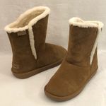 Minnetonka Chestnut Suede Winter Boots Faux Shearling Lining 85711 Womens Size 9 Photo 0