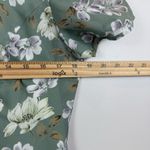 Vintage‎ Green Floral Short Sleeve Midi Dress Sz 8 Cottagecore Homestead Prairie Photo 7