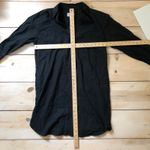 Universal Threads Universal Thread NWT Black Linen Shirt Dress Long Sleeve Size XS Photo 7