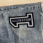 Sanrio  Hello Kitty Plus Size Denim Shorts Y2K Style 22 Pink Kitty Patches Photo 3