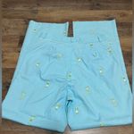Lilly Pulitzer  Aqua Pants with Yellow Stitching. NWOT Photo 5